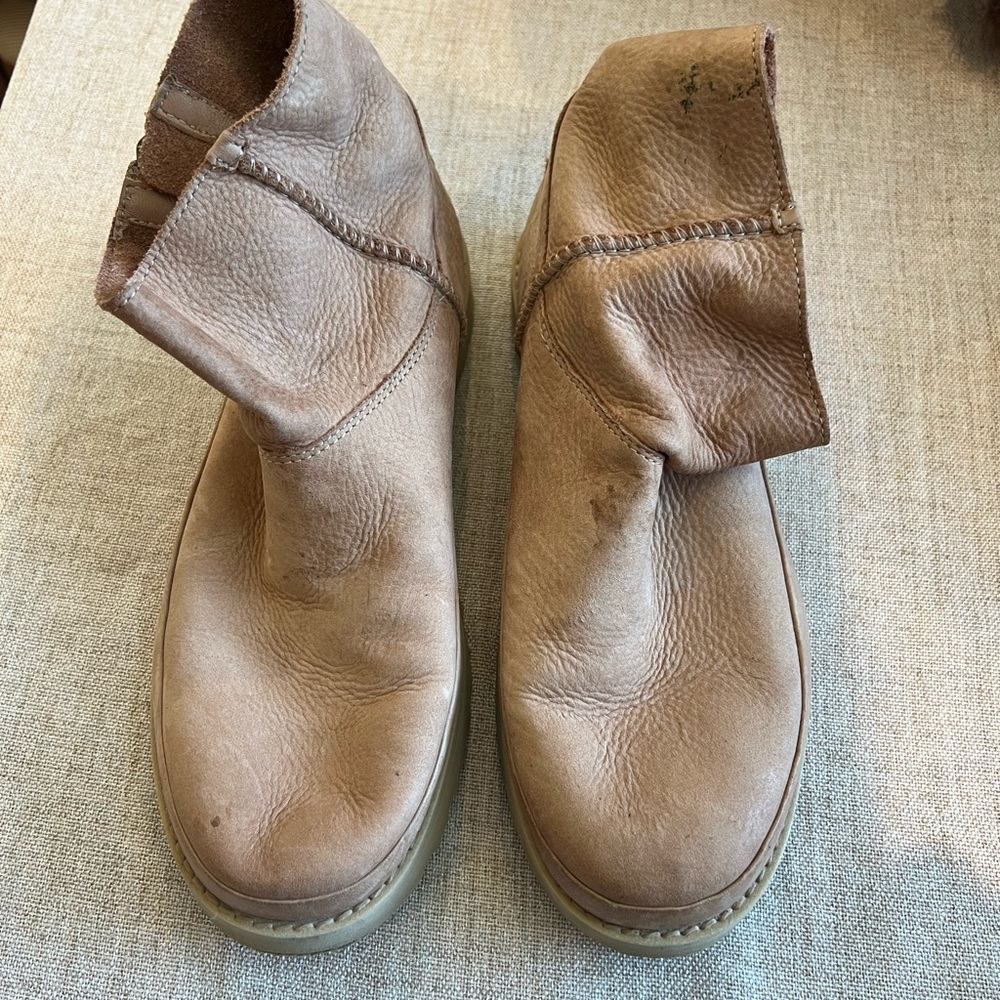 UGG Tan Leather Boots